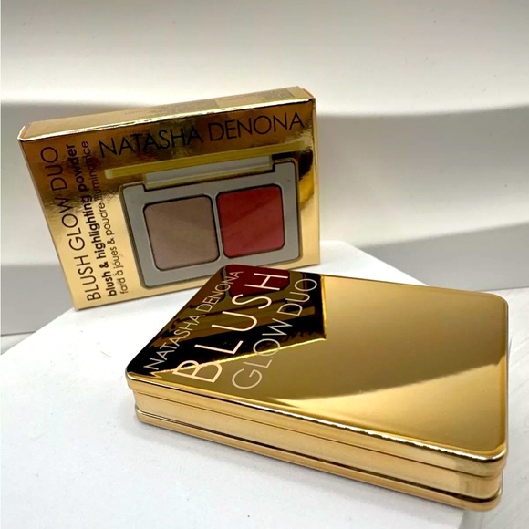 NATASHA DENONA Blush Glow Duo 0.141 oz Blush & Highlighting Powder NIB Mini - Picture 1 of 6